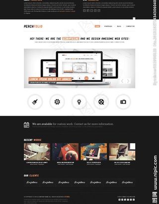 黑白搭配css网站图片