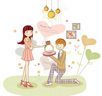 向女生求婚的男生图片