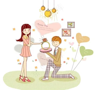 向女生求婚的男生图片