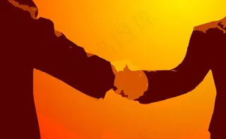 握手姿势flash矢量动画素材