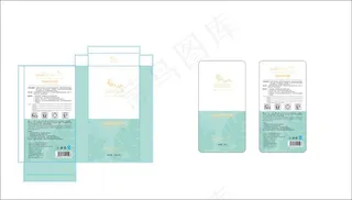面膜盒子面膜铝箔袋设计展开图