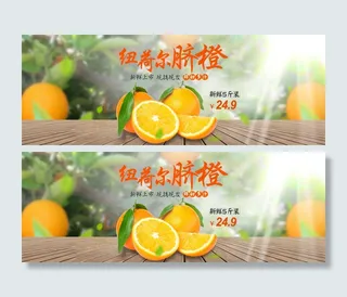 脐橙水果海报