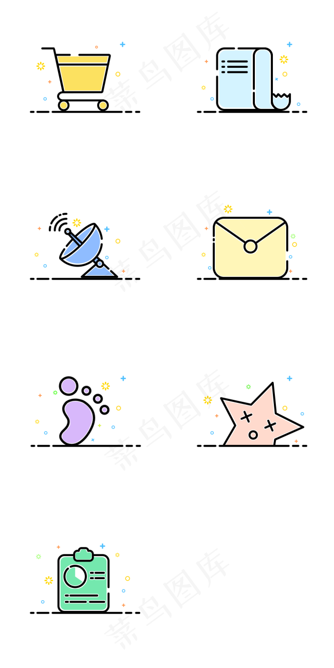 移动端描边风空状态图标