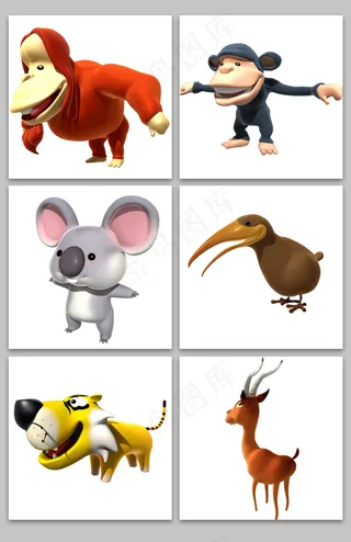 卡通立体风格C4D模型渲染创意