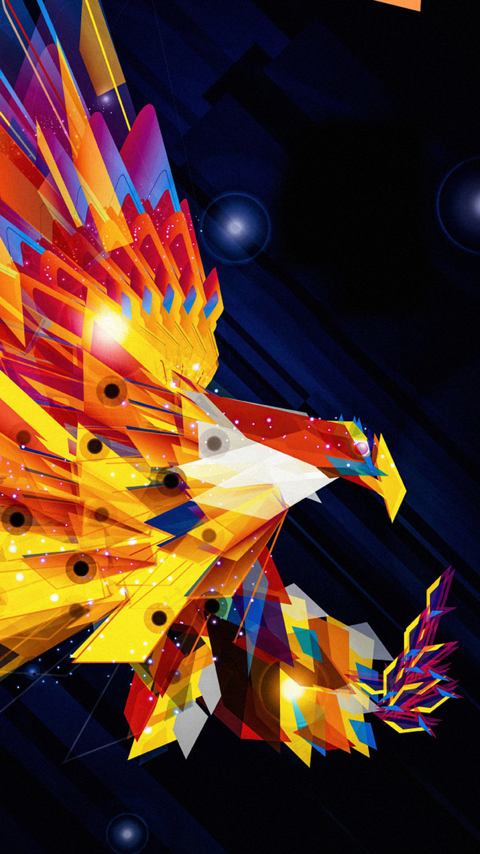 彩色卡通H5背景