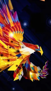 彩色卡通H5背景