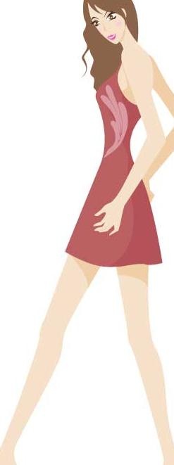 运动旅游女孩矢量图09