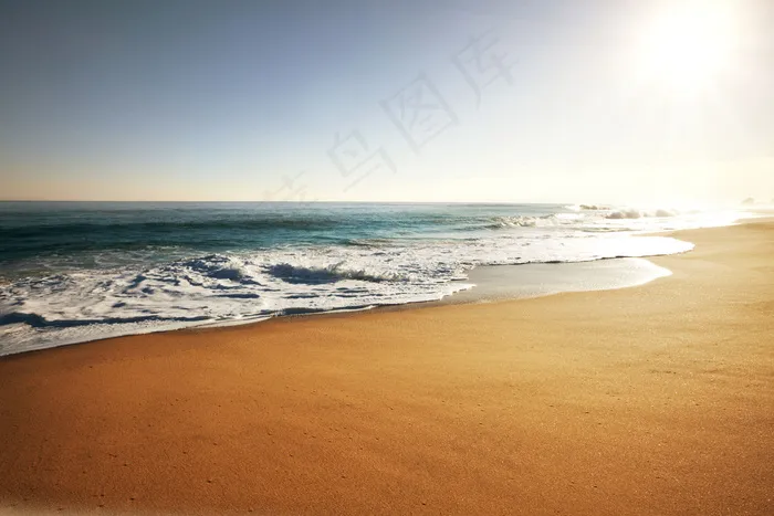 美丽的海边沙滩风景