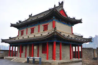 西安城墙 角楼图片