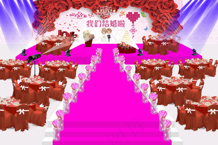 唯美玫瑰婚礼设计(8504X5669(DPI:72))psd模版下载