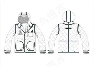 秋冬带帽棉衣涧棉外套