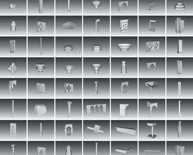 欧式装修模型图片