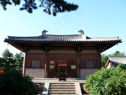 唐代建筑 南禅寺 大殿图片