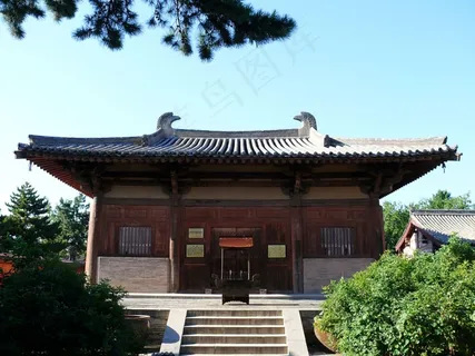 唐代建筑 南禅寺 大殿图片