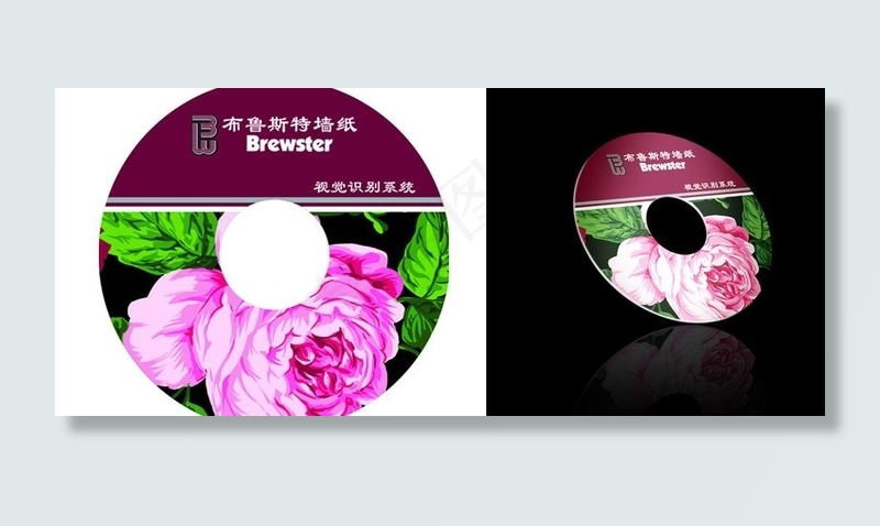 光盘 布鲁斯特墙纸光碟设计 视觉识...psd模版下载