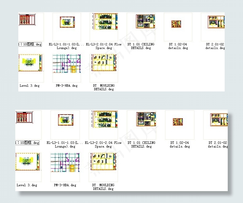 cad洲际度假酒店大堂施工图cad