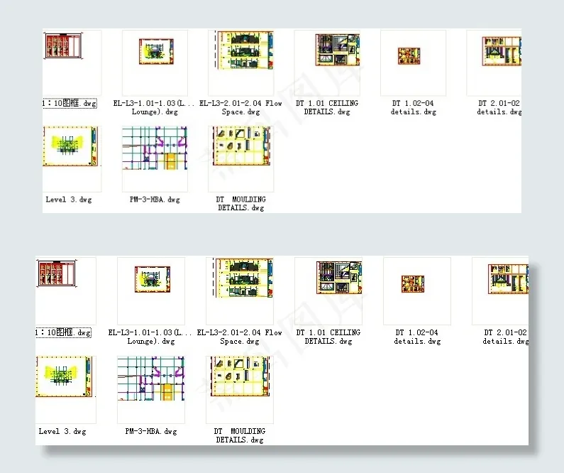 cad洲际度假酒店大堂施工图cad