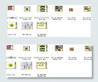 cad洲际度假酒店大堂施工图cad