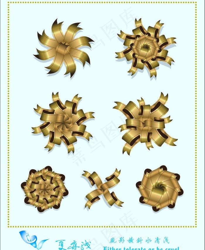 飘带结图片ai矢量模版下载