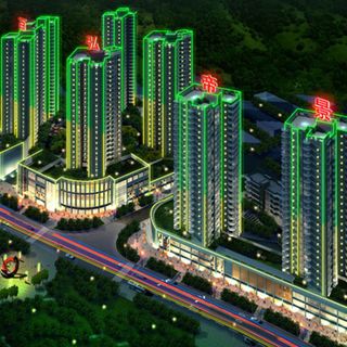 楼盘展示夜景灯flash动画