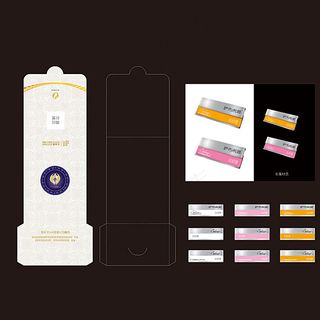 奢侈卡套 刀版 工号牌金属胸牌图片