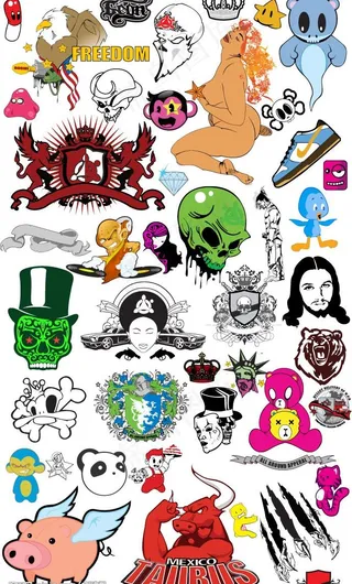 潮流小元素包矢量素材图片