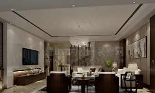 港式简约客厅模型免费下载