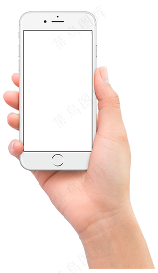 实物手持手机png