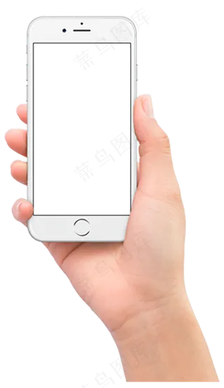 实物手持手机png