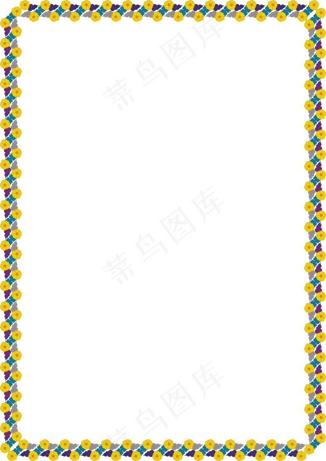 黄色小花边框