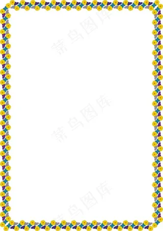 黄色小花边框