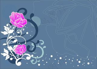 灰兰底玫瑰