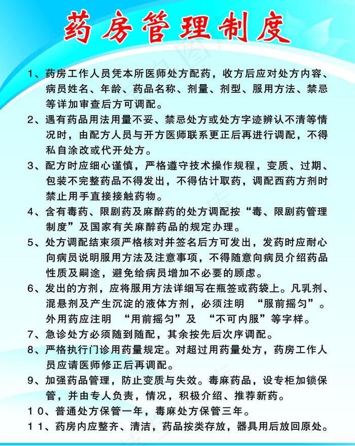 医生管理制度展板图片