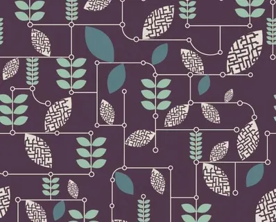 时尚树叶花纹底纹图片