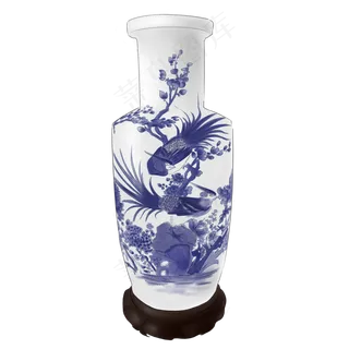 中国风纯手绘古风水墨青花瓷器