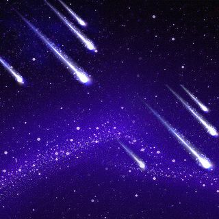 紫色梦幻炫酷光束流星背景