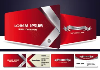 精美时尚商业名片矢量素材