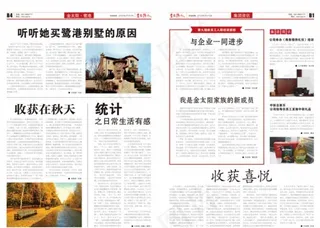 大气企业报纸报刊设计图片