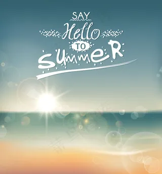 你好夏天矢量设计