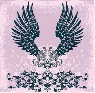 老鹰创意翅膀矢量素材