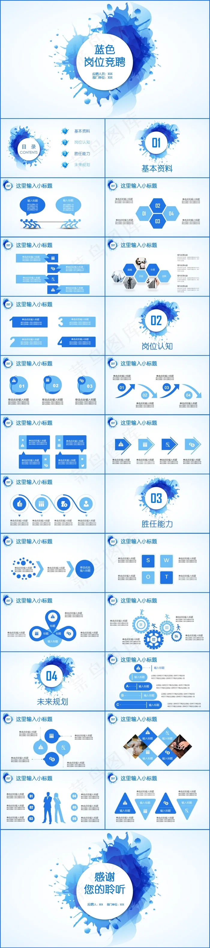 岗位竞聘
白色营销PPT模板