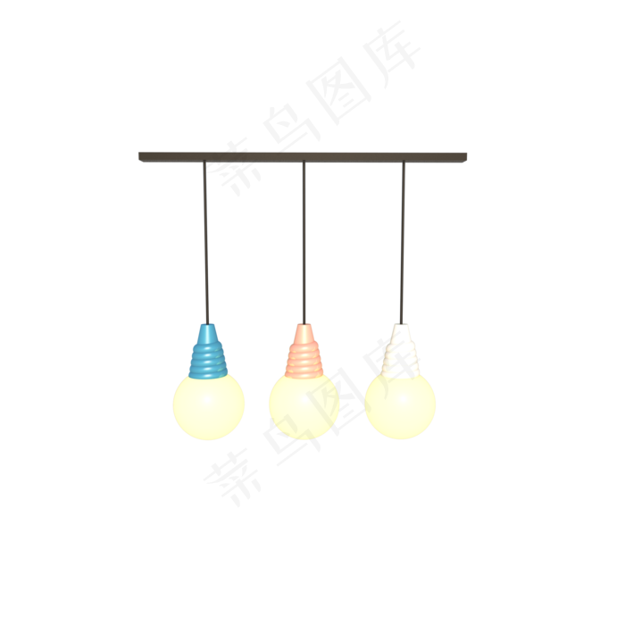 C4D立体几何吊灯灯泡C4D立体几何吊灯灯泡