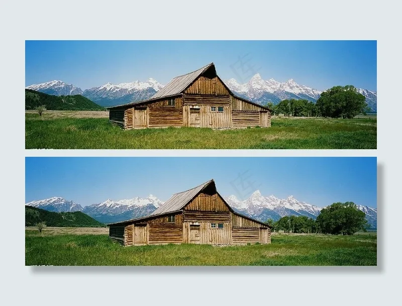 欧式小木屋图片