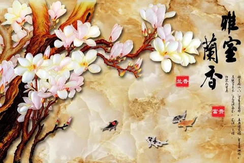 美尚美格3D仿彩雕背景墙 美尚美格3D仿彩雕背景墙