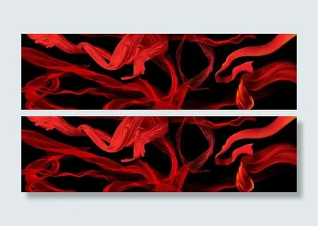 红飘带PSD分层文件