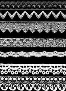 时尚唯美蕾丝花边素材