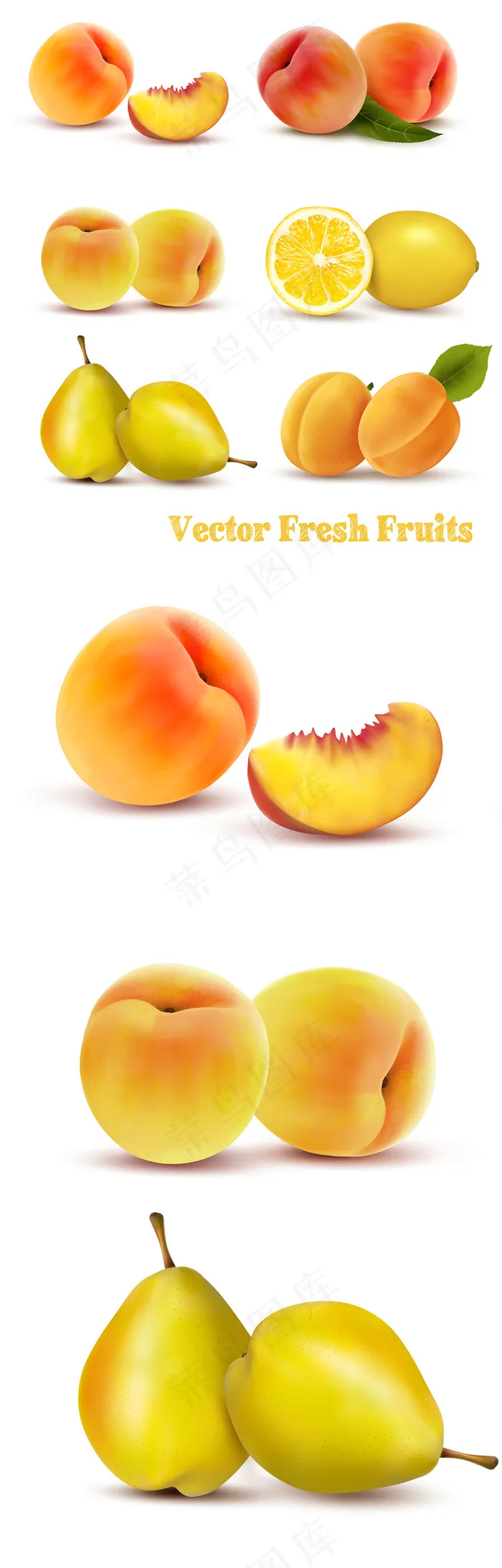 新鲜的立体水果背景矢量素材eps,ai矢量模版下载