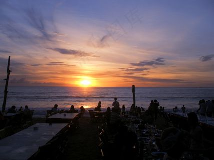 巴厘岛夕阳图片