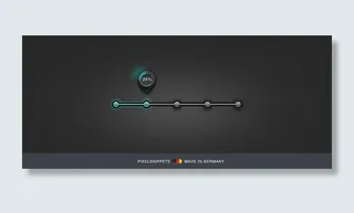 金属进度条psd分层素材