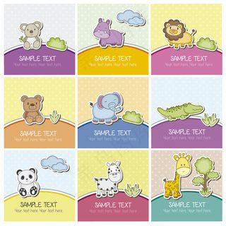 卡通狮子矢量设计